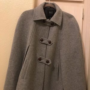 madewell * Sezane wool cape. Coat.